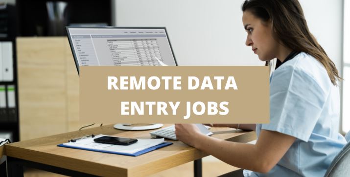 Remote data entry jobs